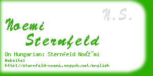 noemi sternfeld business card